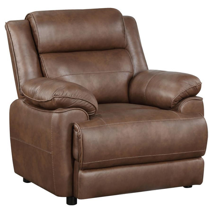 Ellington - Upholstered Padded Arm Accent Chair - Dark Brown – Arm Chairs by Coaster Fine Furniture at Furniture Wholesale Plus , Nashville furniture store