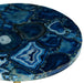 Oceana - Agate Top Round Chairside Table - Blue – Chair Side Tables by Steve Silver Furniture at Furniture Wholesale Plus , Nashville furniture store
