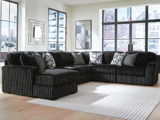 Midnight-Madness - 6 Piece Sectional – Stationary Sectionals by Signature Design by Ashley® at Furniture Wholesale Plus , Nashville furniture store