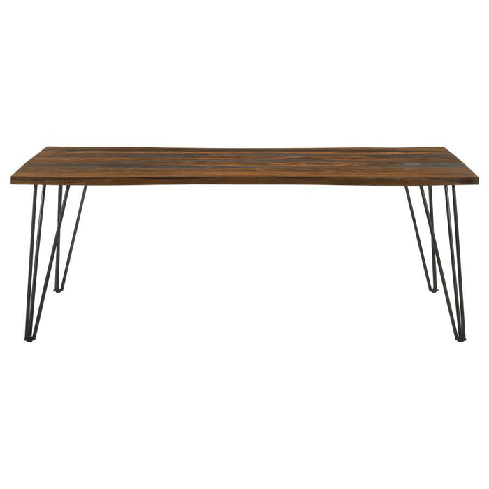 Neve - Live Edge Dining Table - Gray Sheesham – Dining Tables by CoasterEssence at Furniture Wholesale Plus , Nashville furniture store