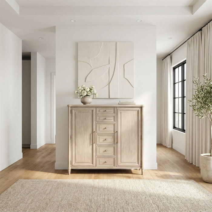 Rochelle Park - 2 Door 5 Drawer Chest - Smokey Taupe – Door Chests by Liberty Furniture at Furniture Wholesale Plus , Nashville furniture store
