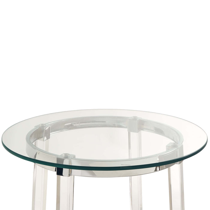 Lucinda - 24.5" End Table - Chrome – End Tables by Elements International at Furniture Wholesale Plus , Nashville furniture store