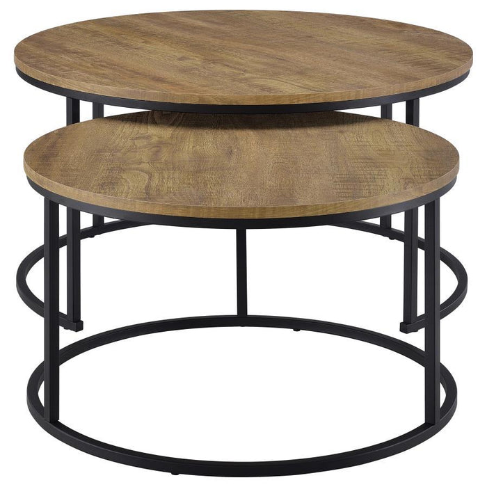 Lainey - 2 Piece Round Nesting Coffee Table - Mango – Nesting Tables by Coaster Fine Furniture at Furniture Wholesale Plus , Nashville furniture store