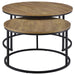Lainey - 2 Piece Round Nesting Coffee Table - Mango – Nesting Tables by Coaster Fine Furniture at Furniture Wholesale Plus , Nashville furniture store