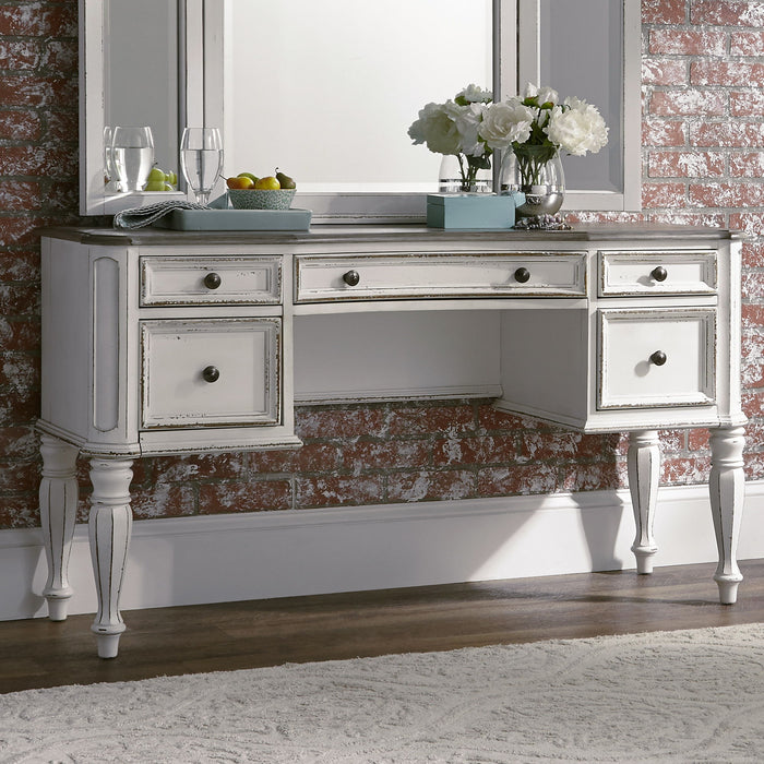Magnolia Manor - Vanity Desk - Antique White – Vanity Desks by Liberty Furniture at Furniture Wholesale Plus , Nashville furniture store