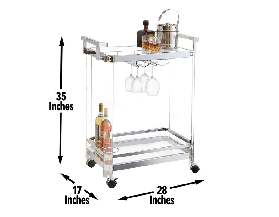 Aerin - Server Cart - Premium Bar Carts from Steve Silver Furniture - Just $299! Shop now at Furniture Wholesale Plus  We are the best furniture store in Nashville, Hendersonville, Goodlettsville, Madison, Antioch, Mount Juliet, Lebanon, Gallatin, Springfield, Murfreesboro, Franklin, Brentwood