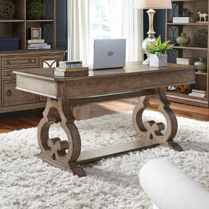 Simply Elegant - Writing Desk - Heathered Taupe – Writing Desks by Liberty Furniture at Furniture Wholesale Plus , Nashville furniture store