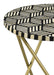 Xenia - Round Bone Inlay Accent Side Table - White And Gold – Side Tables by CoasterEssence at Furniture Wholesale Plus , Nashville furniture store