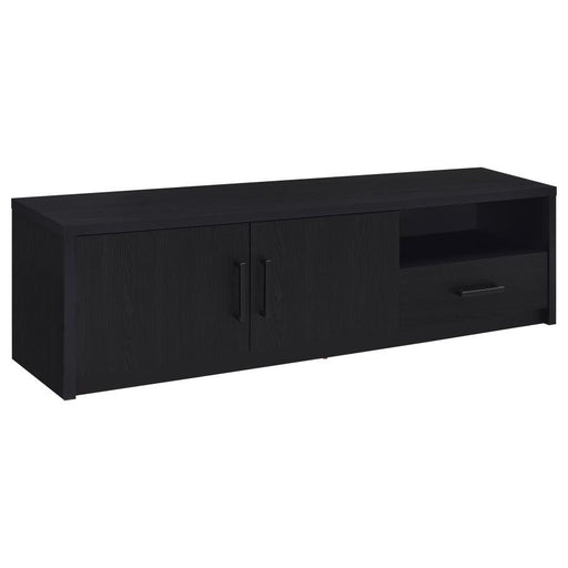 Murray - 70" 2-Door TV Stand Media Console - Black - Premium TV Stands from Coaster Fine Furniture - Just $319! Shop now at Furniture Wholesale Plus  We are the best furniture store in Nashville, Hendersonville, Goodlettsville, Madison, Antioch, Mount Juliet, Lebanon, Gallatin, Springfield, Murfreesboro, Franklin, Brentwood