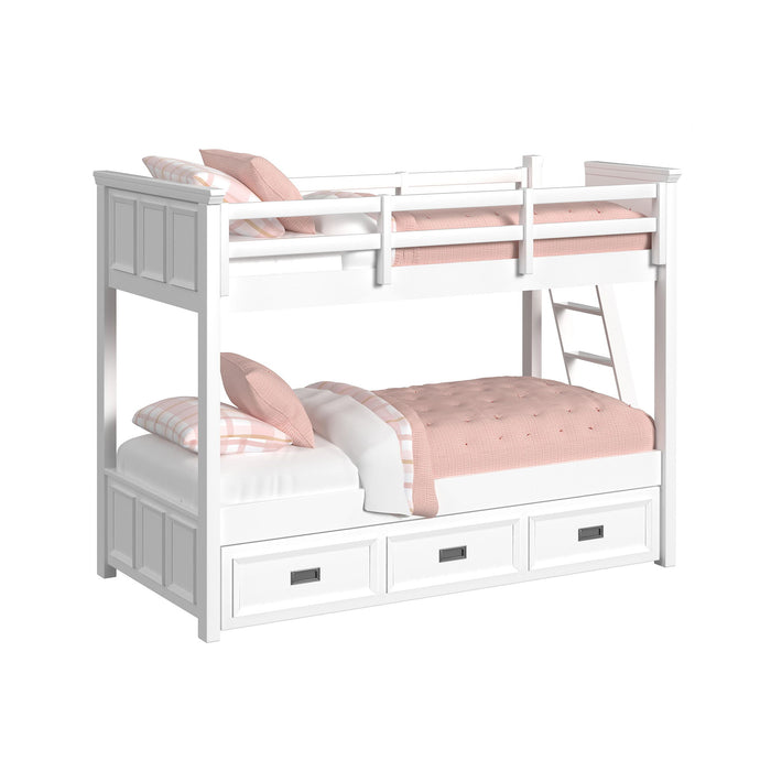 Hampton Kids - Bunk With Ladder And Trundle – Bunk Beds by Elements International at Furniture Wholesale Plus , Nashville furniture store