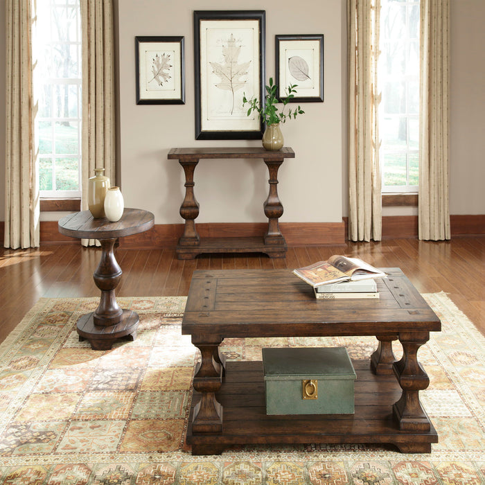 Sedona - 3 Piece Table Set (1 Cocktail 2 End Tables) - Kona Brown – Table Sets by Liberty Furniture at Furniture Wholesale Plus , Nashville furniture store