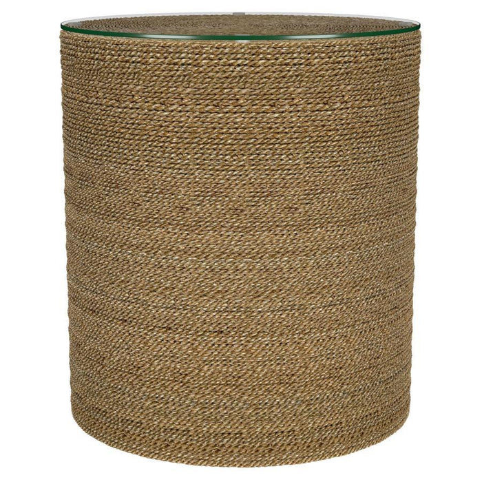 Halden - Round Woven Seagrass Accent Side Table - Light Brown – Side Tables by Coaster Fine Furniture at Furniture Wholesale Plus , Nashville furniture store
