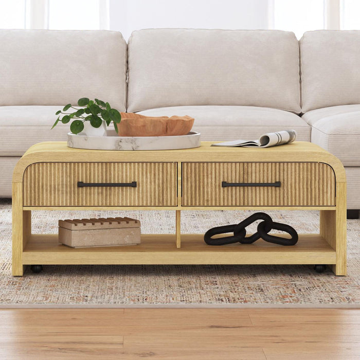 Ridgemont - Coffee Table With Casters – Coffee Tables by Elements International at Furniture Wholesale Plus , Nashville furniture store