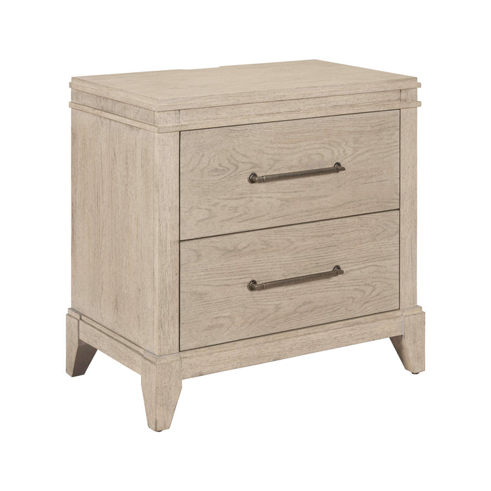 New Haven - Nightstand With Charging Station - Sanctuary White – Nightstands w/ Charging Stations by Liberty Furniture at Furniture Wholesale Plus , Nashville furniture store