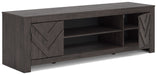 Cayboni - LG TV Stand With Fireplace Option – TV Stands by Signature Design by Ashley® at Furniture Wholesale Plus , Nashville furniture store