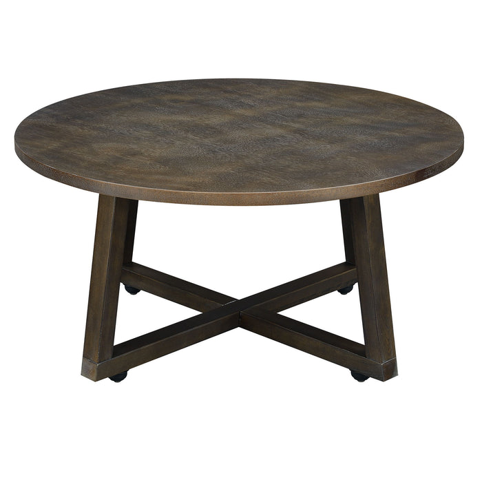 Industrial - 3 Piece Occasional Table Set - Brown – Table Sets by Elements International at Furniture Wholesale Plus , Nashville furniture store
