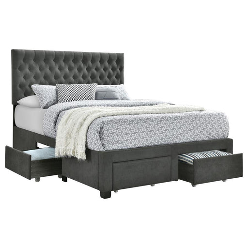 Soledad - Upholstered Storage Panel Bed - Premium Storage Beds from CoasterEssence - Just $539! Shop now at Furniture Wholesale Plus  We are the best furniture store in Nashville, Hendersonville, Goodlettsville, Madison, Antioch, Mount Juliet, Lebanon, Gallatin, Springfield, Murfreesboro, Franklin, Brentwood