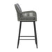 Bayhill - Fabric Barstool (Set of 2) - Black / Gray – Stool Sets by Elements International at Furniture Wholesale Plus , Nashville furniture store