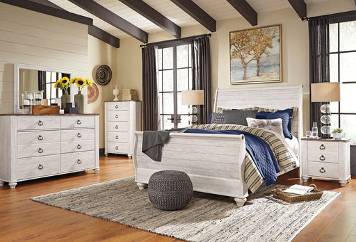 Willowton - Sleigh Bedroom Set - Premium 6 Piece Bedroom Sets from Signature Design by Ashley® - Just $1118! Shop now at Furniture Wholesale Plus  We are the best furniture store in Nashville, Hendersonville, Goodlettsville, Madison, Antioch, Mount Juliet, Lebanon, Gallatin, Springfield, Murfreesboro, Franklin, Brentwood