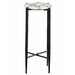 Octavio - Agate Top Chairside Table - White – End Tables by Steve Silver Furniture at Furniture Wholesale Plus , Nashville furniture store