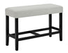 Marbel - Counter Height Bench - Dove – Counter Benches by Crown Mark at Furniture Wholesale Plus , Nashville furniture store