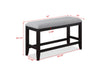 Frey - Counter Height Bench - Black – Counter Benches by Crown Mark at Furniture Wholesale Plus , Nashville furniture store