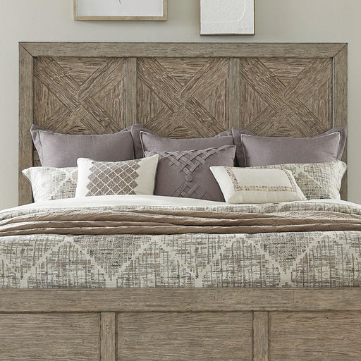 Skyview Lodge - King Panel Headboard - Cobblestone – Panel Headboards by Liberty Furniture at Furniture Wholesale Plus , Nashville furniture store