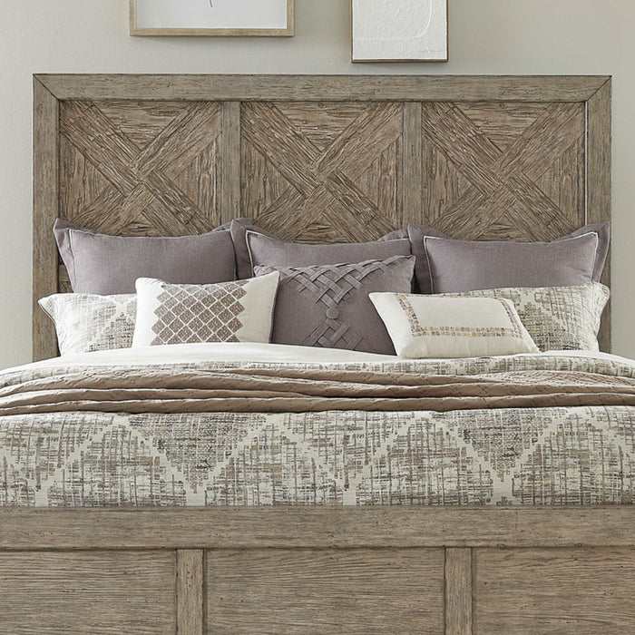Skyview Lodge - King Panel Headboard - Cobblestone – Panel Headboards by Liberty Furniture at Furniture Wholesale Plus , Nashville furniture store