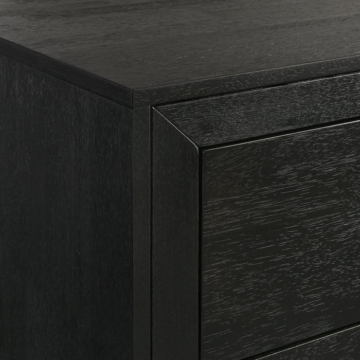 Allan - 2-Drawer Nightstand - Black – Accent Nightstands by Elements International at Furniture Wholesale Plus , Nashville furniture store