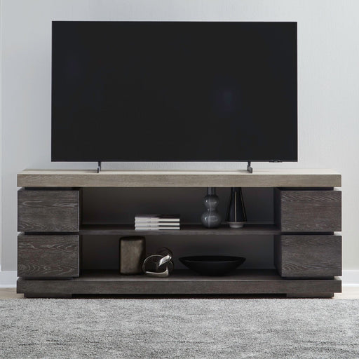 Piedmont - 84'' TV Console - Charcoal / Ash – TV Stands by Liberty Furniture at Furniture Wholesale Plus , Nashville furniture store