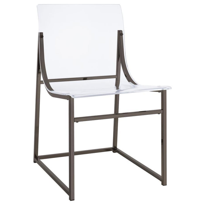 Adino - Acrylic Dining Side Chair (Set of 2) – Chair Sets by Coaster Fine Furniture at Furniture Wholesale Plus , Nashville furniture store