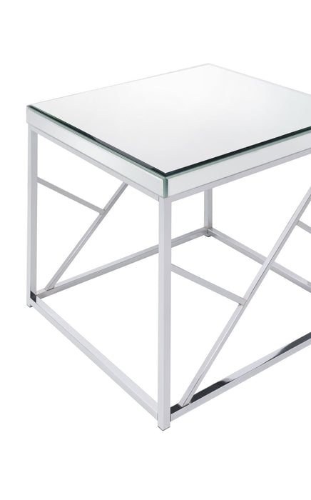 Evelyn - Mirror Top End Table - Silver – End Tables by Steve Silver Furniture at Furniture Wholesale Plus , Nashville furniture store