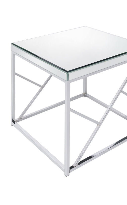 Evelyn - Mirror Top End Table - Silver – End Tables by Steve Silver Furniture at Furniture Wholesale Plus , Nashville furniture store