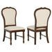 Landon - Upholstered Dining Side Chair (Set of 2) - Rich Brown – Chair Sets by Coaster Fine Furniture at Furniture Wholesale Plus , Nashville furniture store