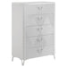 Cassia - 5-Drawer Bedroom Chest Of Drawers - White High Gloss – Accent Chests by Coaster Fine Furniture at Furniture Wholesale Plus , Nashville furniture store