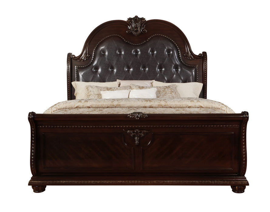 Stanley - Bedroom Set - Cherry – 4 Piece Bedroom Sets by Crown Mark at Furniture Wholesale Plus , Nashville furniture store