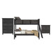 Hampton Kids - Bunk With Ladder Bedroom Set – 3 Piece Bedroom Sets by Elements International at Furniture Wholesale Plus , Nashville furniture store