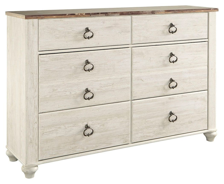 Willowton - Dresser, Mirror – Dressers by Signature Design by Ashley® at Furniture Wholesale Plus , Nashville furniture store