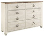 Willowton - Dresser, Mirror – Dressers by Signature Design by Ashley® at Furniture Wholesale Plus , Nashville furniture store