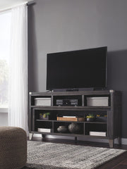 Todoe - 2 Pc. - 65" TV Stand with Wide Fireplace Insert - Gray – Fireplace TV Stands by Signature Design by Ashley® at Furniture Wholesale Plus , Nashville furniture store