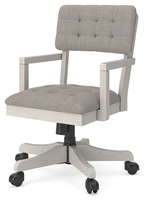 Robbinsdale - Home Office Desk Chair - Antique White – Desk Chairs by Signature Design by Ashley® at Furniture Wholesale Plus , Nashville furniture store