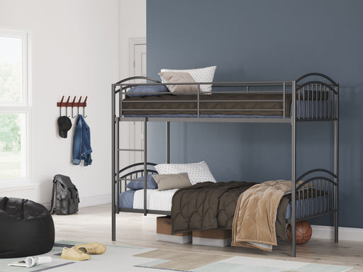 Lanceburg - Twin/Twin Bunk Bed With Ladder - Gray – Bunk Beds by Signature Design by Ashley® at Furniture Wholesale Plus , Nashville furniture store