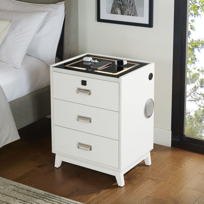 Rio - Nightstand With Electronic Features – Nightstands w/ Charging Stations by Elements International at Furniture Wholesale Plus , Nashville furniture store