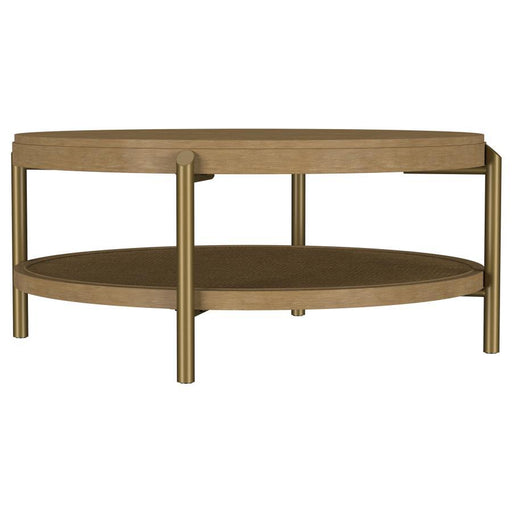 Arini - Round Coffee Table With Storage Shelf – Coffee Tables by Coaster Fine Furniture at Furniture Wholesale Plus , Nashville furniture store