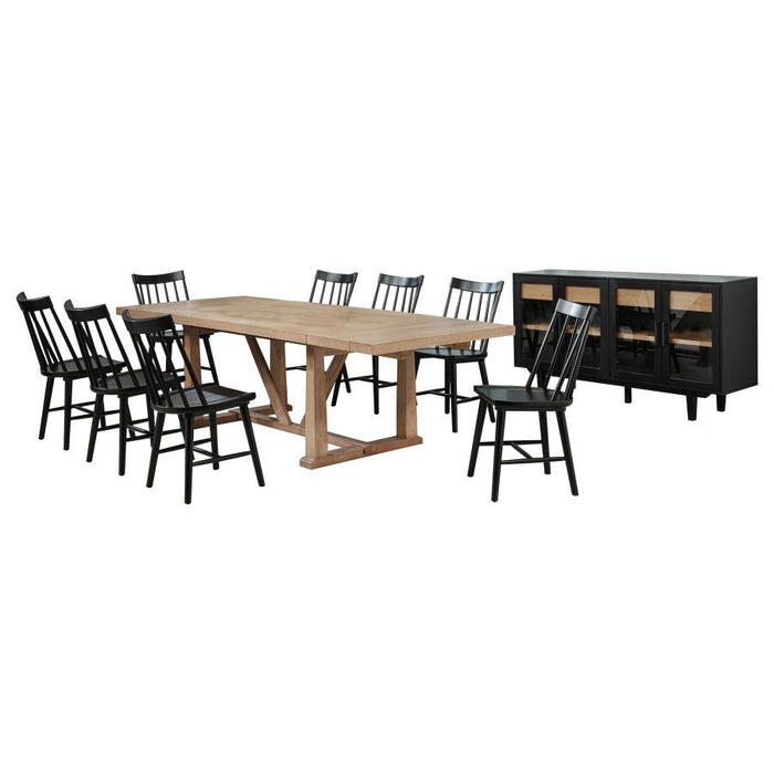 Middleton - 106" Extension Leaf Dining Set – 8 + Piece Dining Room Sets by Coaster Fine Furniture at Furniture Wholesale Plus , Nashville furniture store