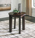 Korestone 2 - Round End Table - Dark Brown – End Tables by Signature Design by Ashley® at Furniture Wholesale Plus , Nashville furniture store