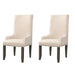 Stone - Parson Chair (Set of 2) - Smokey Dark Ash – Chair Sets by Elements International at Furniture Wholesale Plus , Nashville furniture store