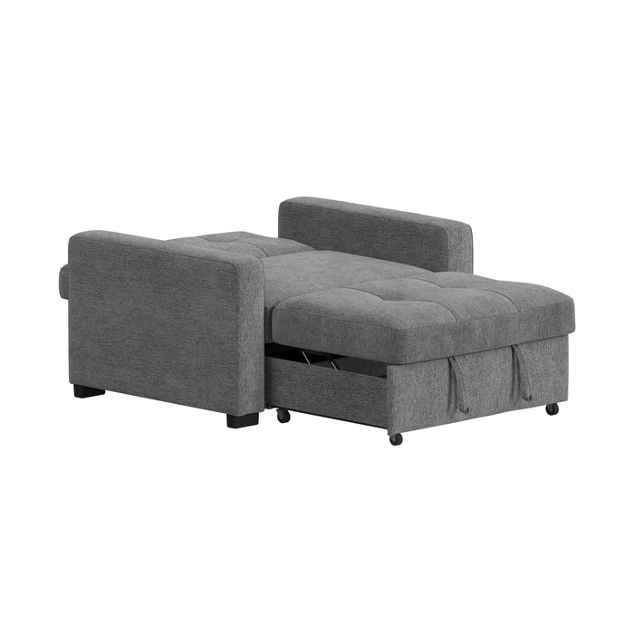Homer - Klicklak Chair With Pull Out Bed - Clementine Gray – Sleeper Chairs by Elements International at Furniture Wholesale Plus , Nashville furniture store
