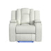 Carlo - Power Motion Recliner With Power Headrest, LED – Reclining Chairs by Elements International at Furniture Wholesale Plus , Nashville furniture store