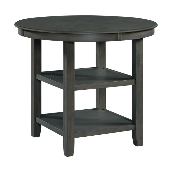 Amherst - Counter Table With Wood Leg - Gray Finish – Counter Tables by Elements International at Furniture Wholesale Plus , Nashville furniture store